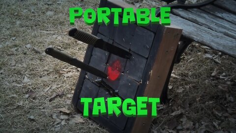 Portable Throwing Knife Target