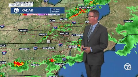 Storms move out overnight
