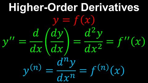 Higher-Order Derivatives, Second Derivative - AP Calculus AB/BC