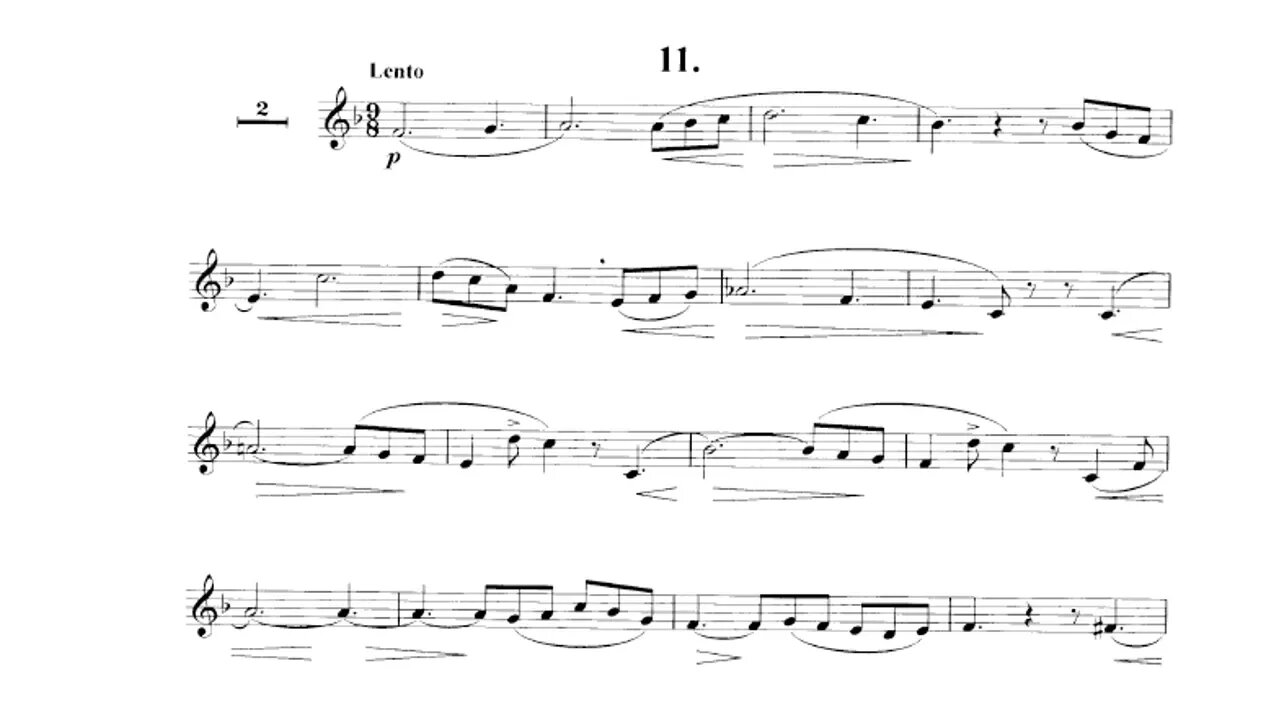 CONCONE Lyrical Studies for Trumpet or Horn 11 w/Orchestral Play Along