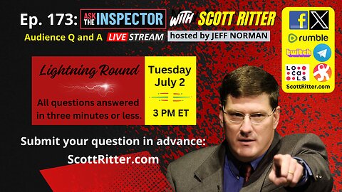Ask the Inspector Ep. 173 (streams live July 2 at 3 PM ET)
