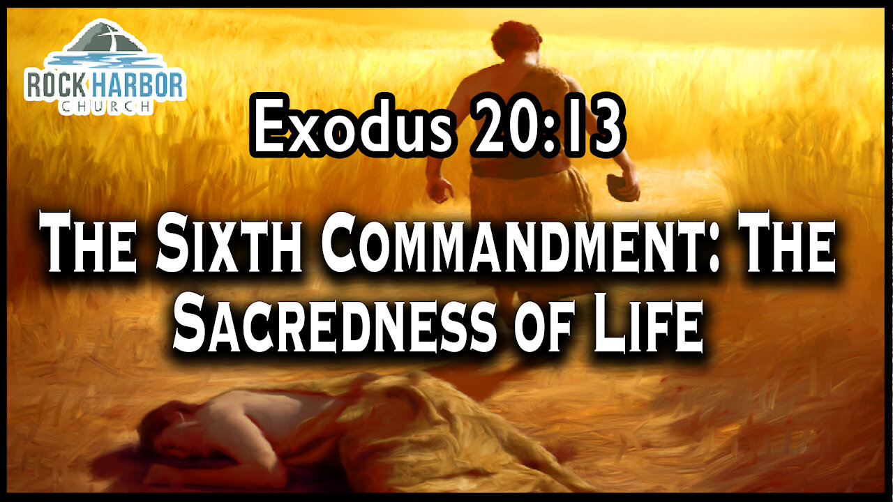 8-15-2021 Sunday Sermon - The Sixth Commandment- The Sacredness of Life - Exodus 20-13