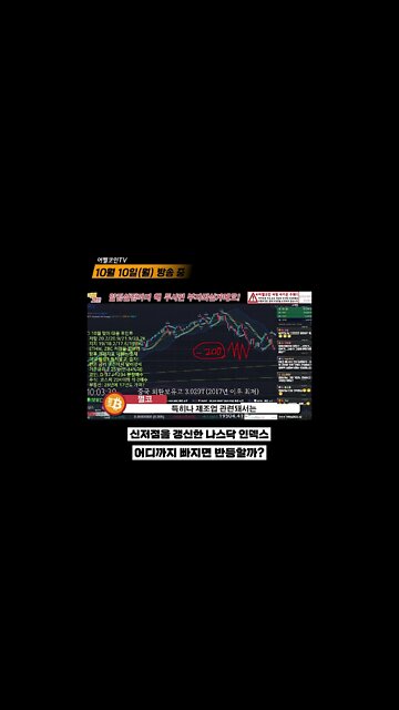 나스닥 숄더 후 9천 간다고? 비트코인 간접영향 주의 | 비트코인 실시간 생방송 10월10일 쩔코TV #쇼츠 #shorts