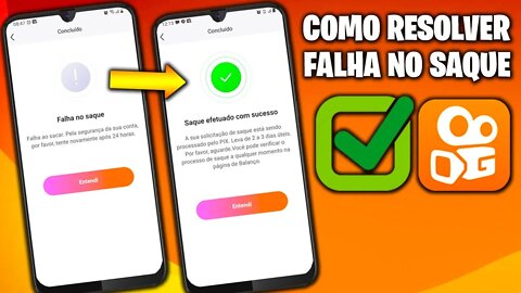 Como Resolver Falha no Saque do Kwai pelo Pix ou Recarga de Celular