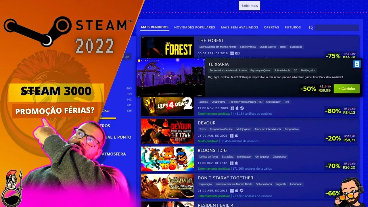 STEAM 3000 - Promoção de férias de games na STEAM