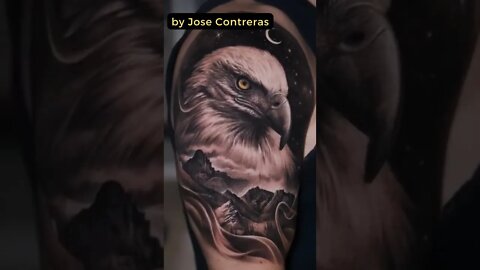 Stunning work by Jose Contreras #shorts #tattoos #inked #youtubeshorts