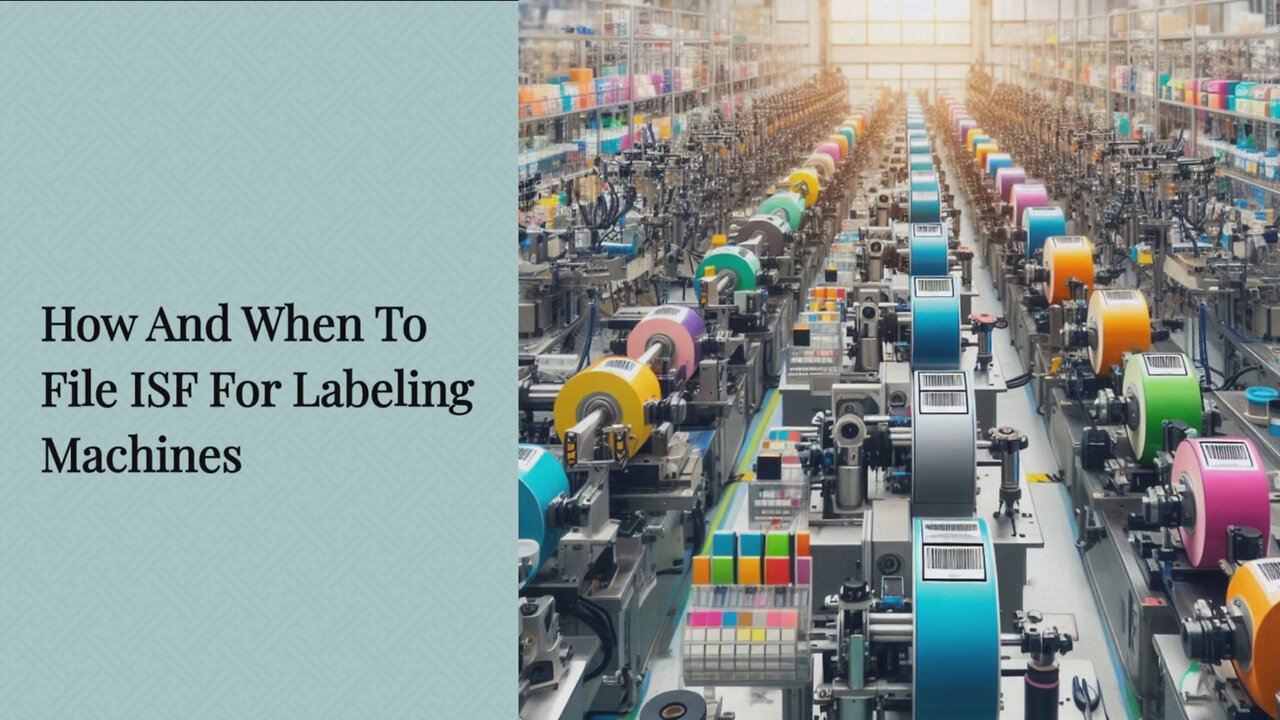 Demystifying the Importer Security Filing Process for Labeling Machines