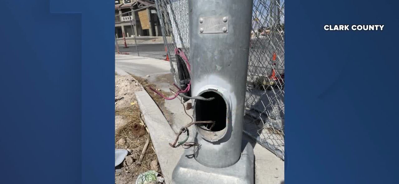 Clark County Public Works fixing street lights after 'copper wire thefts'