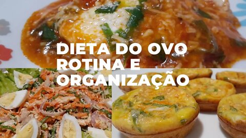 DIETA DO OVO| MOSTREI UM POUCO DA MINHA ROTINA| MAKE E ORGANIZAÇÃO