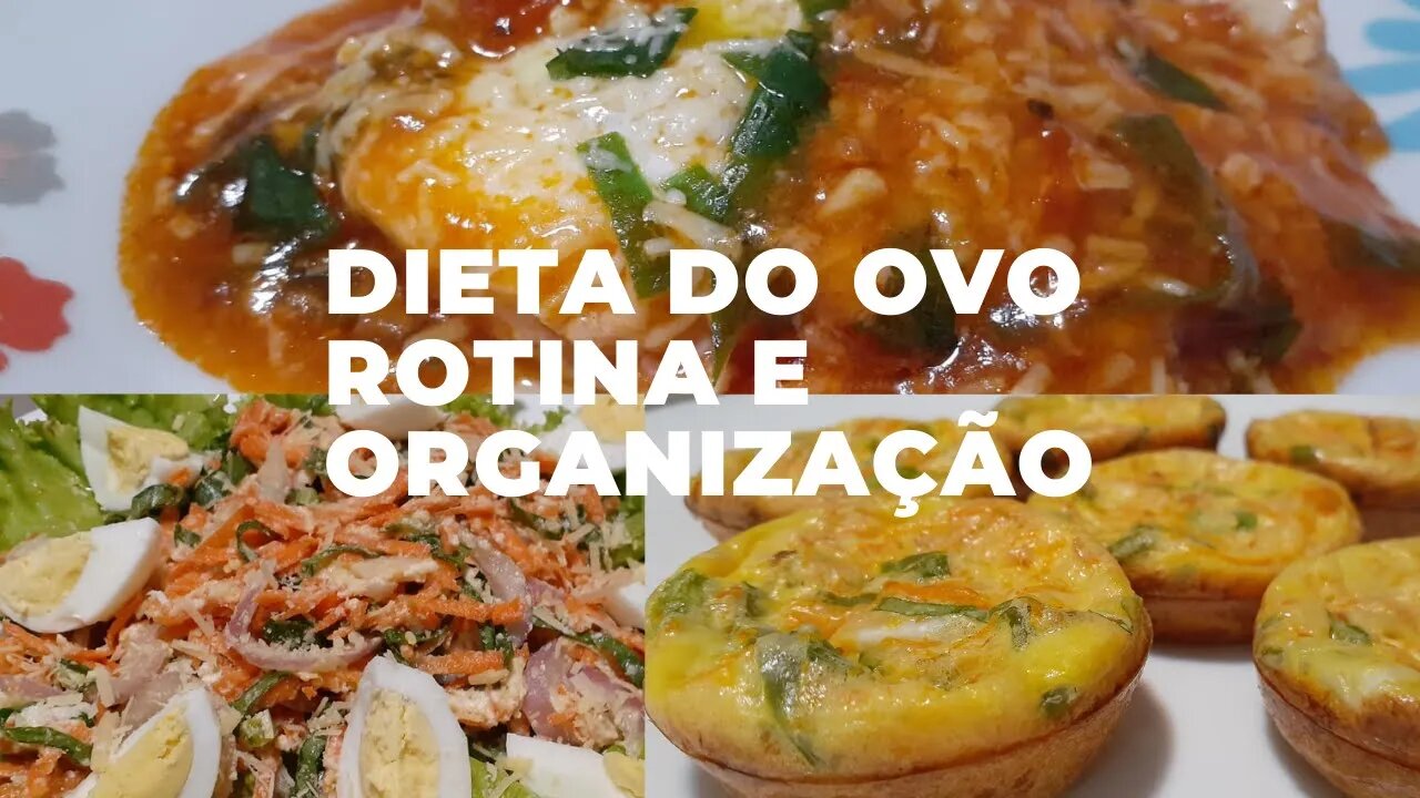 DIETA DO OVO| MOSTREI UM POUCO DA MINHA ROTINA| MAKE E ORGANIZAÇÃO