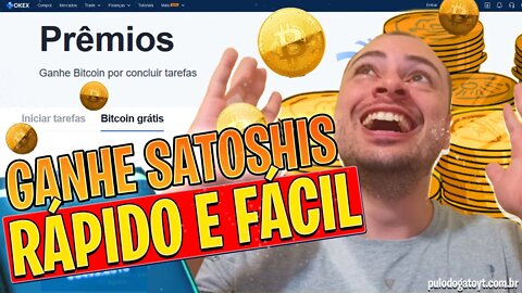 BITCOIN GRÁTIS TD DIA EM 5 MINUTOS - COMO GANHAR SATOSHIS DE GRAÇA NA OKEX