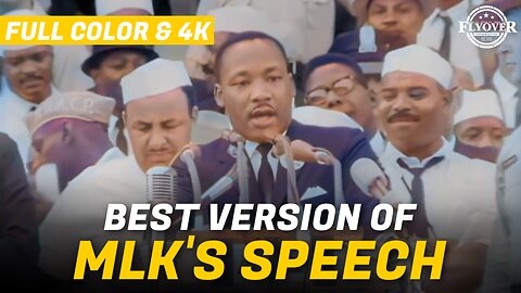 Most Epic Martin Luther King Jr Speech in Color and 4k | Flyover Clips