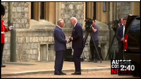David Attenborough narrates Joe Biden's meeting with King Charles.