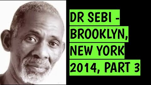 DR SEBI - BROOKLYN, NEW YORK 2014, PART 3