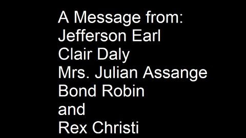 A Message From Jefferson Earl, Clair Daly and others