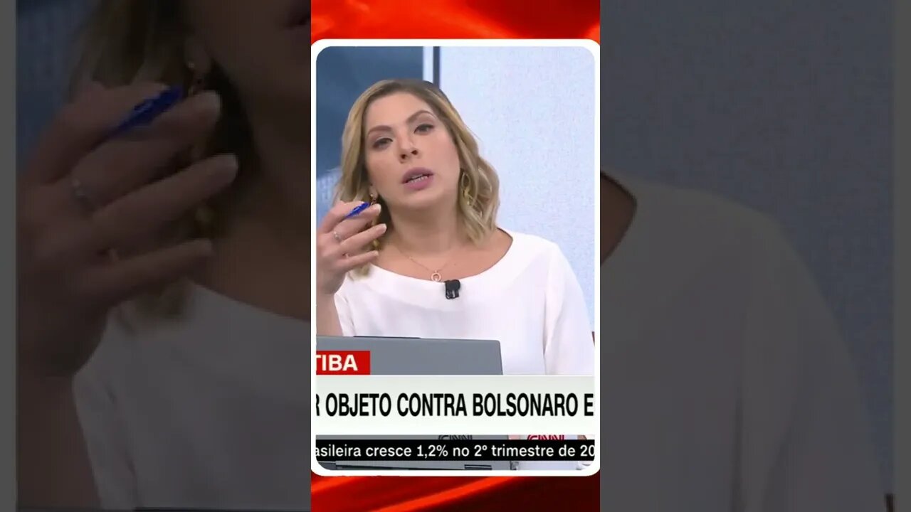 homem simula atacar Bolsonaro em motociata @SHORTS CNN