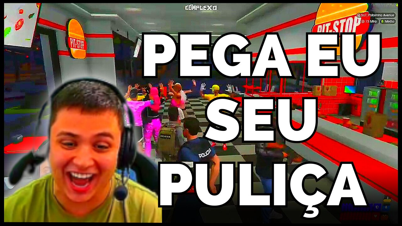 PAULINHO e DELEGA ASSALTARAM e LANCHONETE e deram FUGA DA POLÍCIA !!! GTA RP