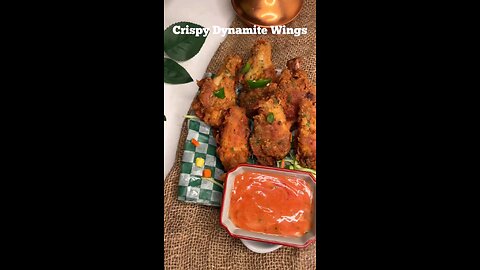 Crispy Dynamite Wings | #crispywings #wings #honeywings #hotwings