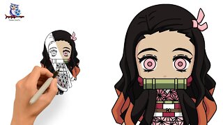 How To Draw Nezuko Kamado Demon Slayer - Manga Art Tutorial