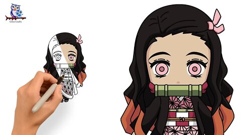 How To Draw Nezuko Kamado Demon Slayer - Manga Art Tutorial