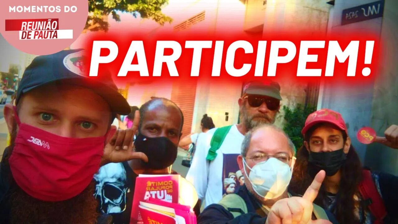 Atividades de panfletagem chamando para as plenárias e para a Conferência Nacional | Momentos