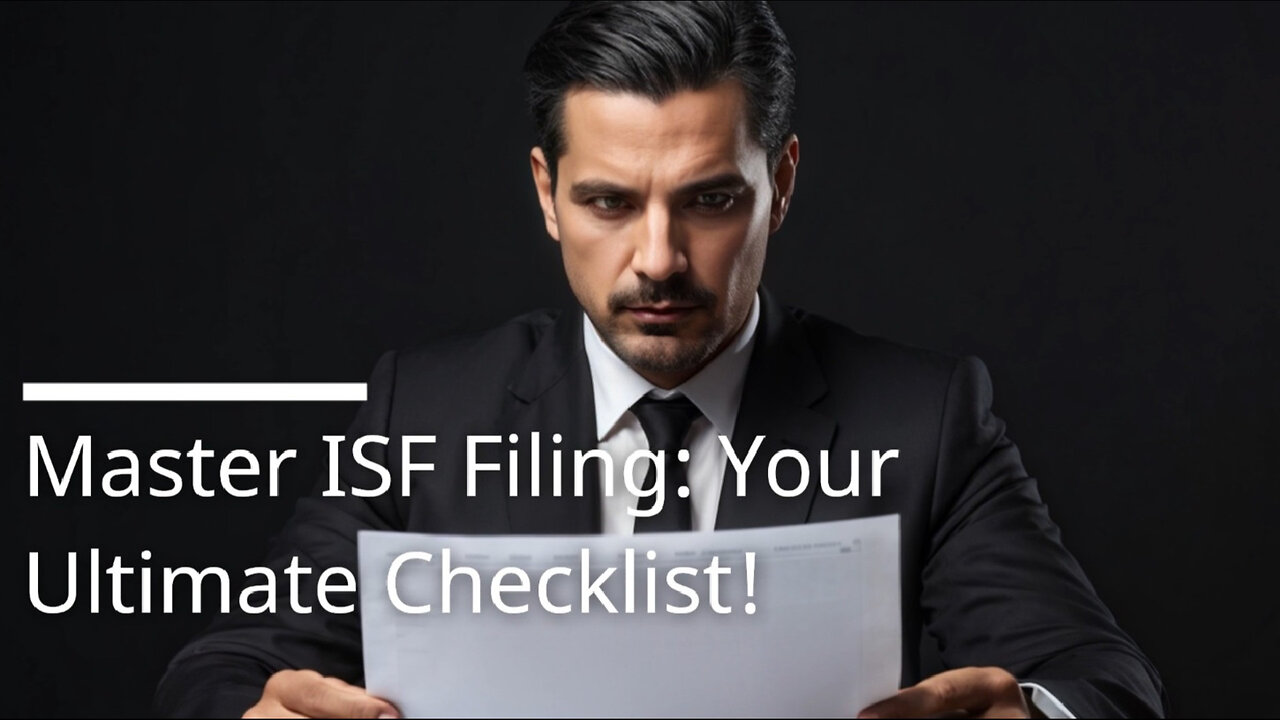 Unveiling the Secrets: Essential Documents for Successful ISF Filing