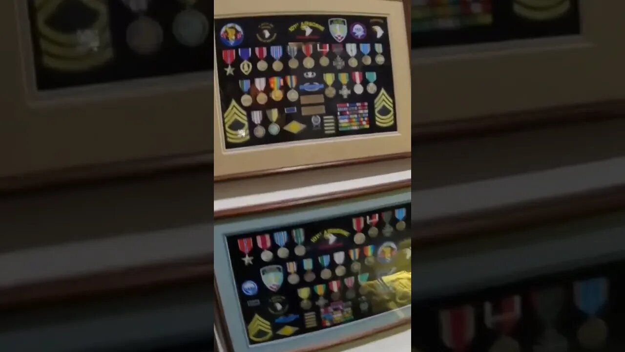 Wall of awards at Currahee Military Museum!