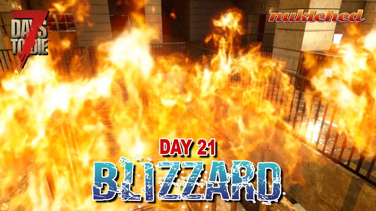 Blizzard: Day 21 | HORDE NIGHT | 7 Days to Die Alpha 19.1 Gameplay Series