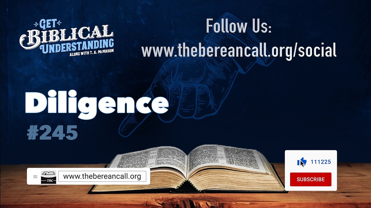 Get Biblical Understanding #245 - Diligence