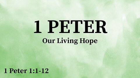 Our Living Hope