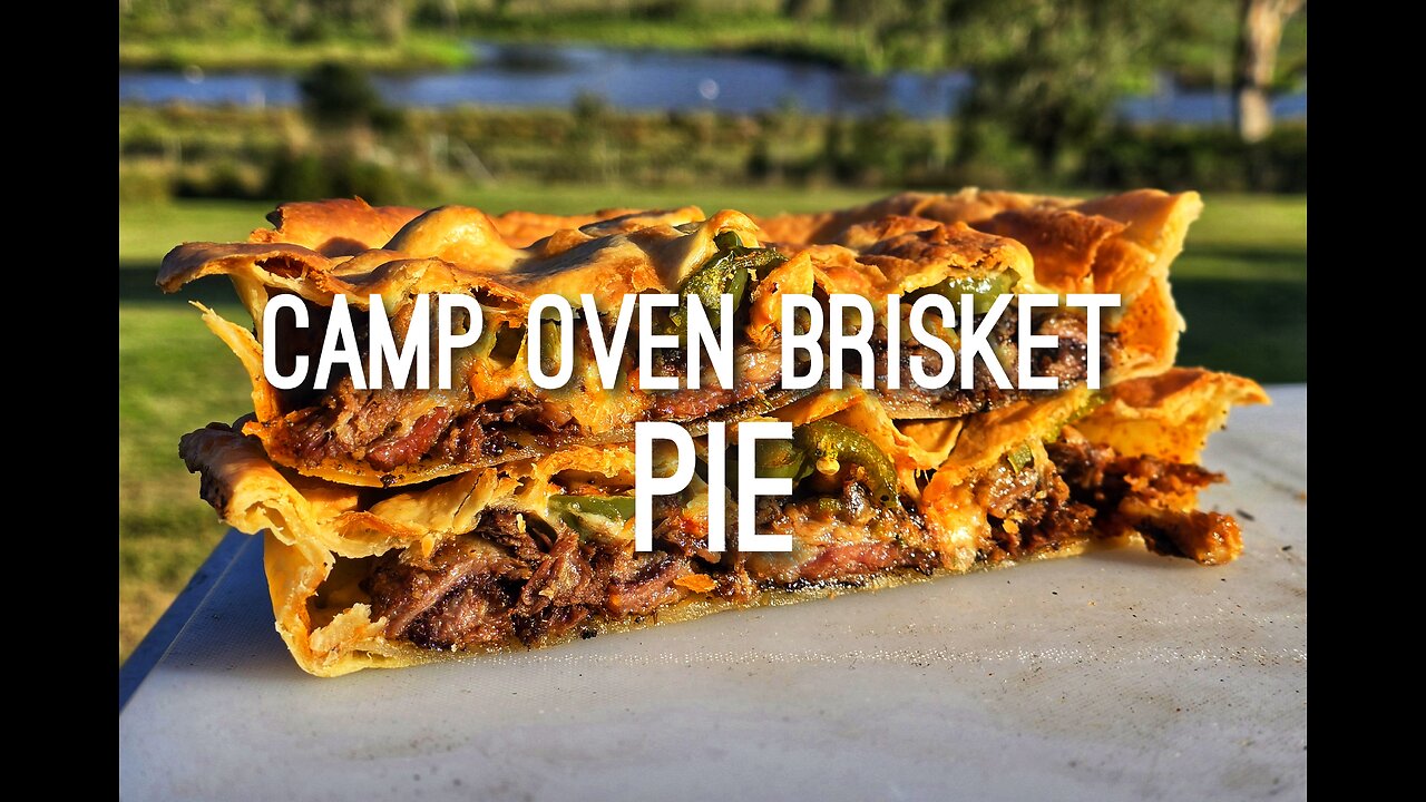 Camp Oven Brisket pie