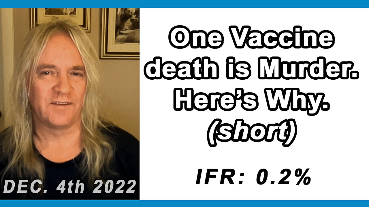 One Vaccine Death is Murder. Here's why -- short.