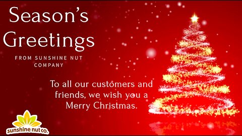 Sunshine Nut Company Christmas Message from Employees