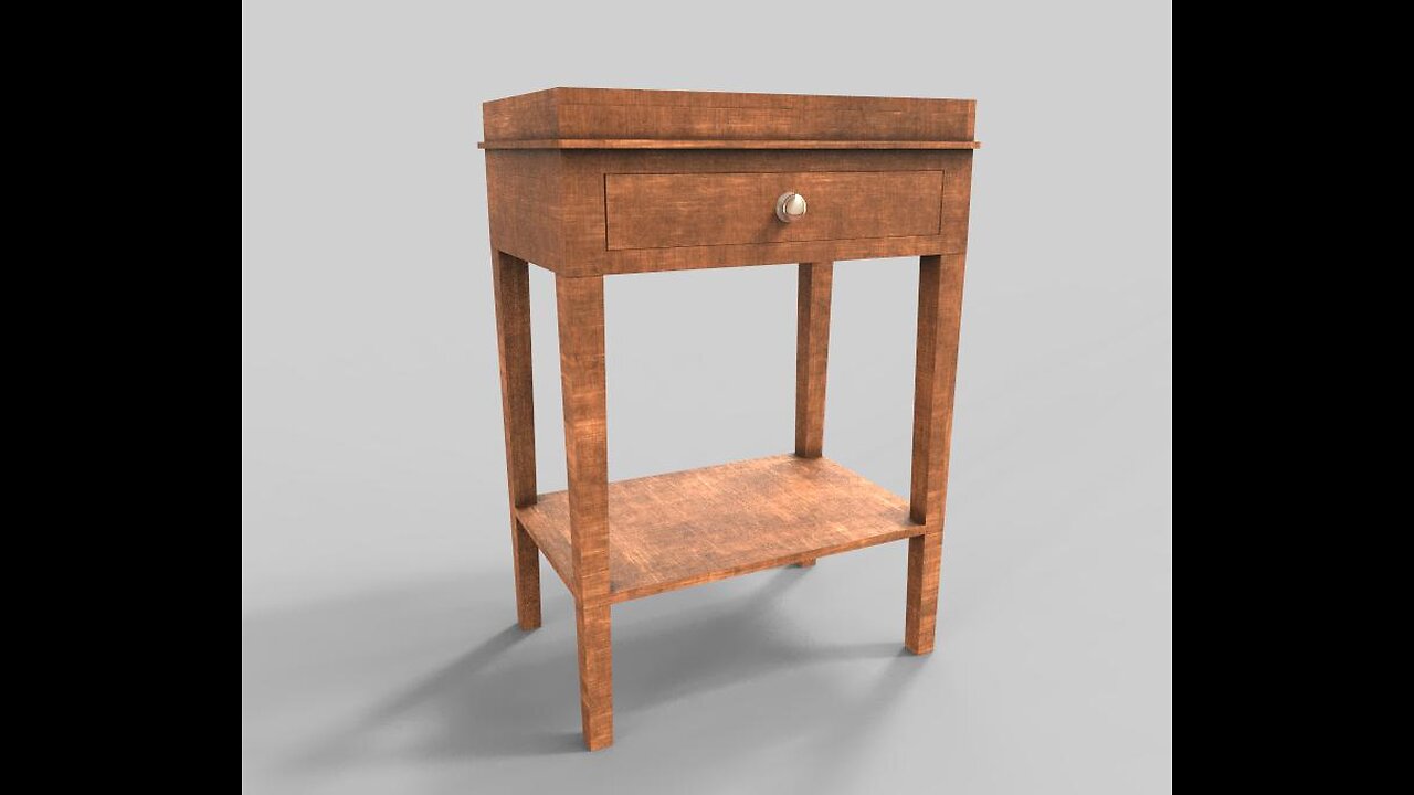 Wooden Table 3D Model