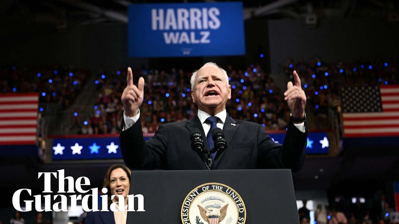 'These guys are as weird as hell': Tim Walz gives first speech as Kamala Harris's VP pick| RN