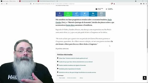 Guedes diz que Moro vai fechar o congresso — PETER TURGUNIEV