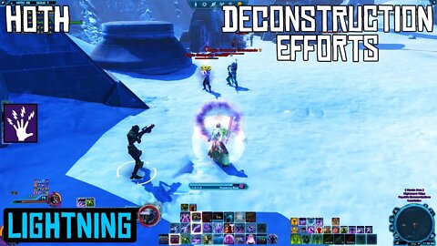 SWTOR DPS Lightning Sorcerer - Hoth Heroic Mission: Deconstruction Efforts. 2020 i7 Laptop Gameplay