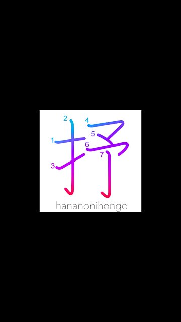 抒 - to tell/lyricism/10 to the 24th power - Learn how to write Japanese Kanji 抒 - hananonihongo.com