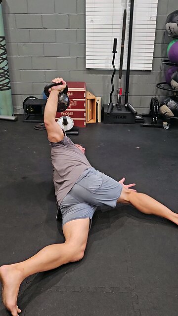 Workout Wednesday: (Kettlebell Supine Spine & Hip Rotational Stack)