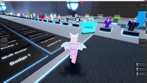 Manner's Badge Walk - Collecting Free Badges - Roblox Gameplay - Blox n Stuff