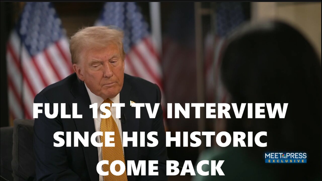President Trump Speaks About his plans for Day 1 and much more in full Interview with NBC