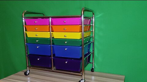 12 Drawers Transparent Storage Cart