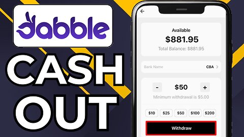 HOW TO WITHDRAW MONEY FROM DABBLE