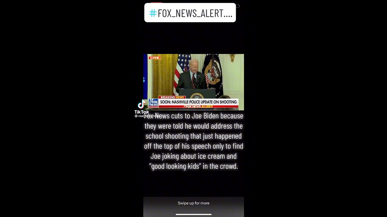 Joe Biden talking about ice cream & “good looking kids” instead of addressing school shooting