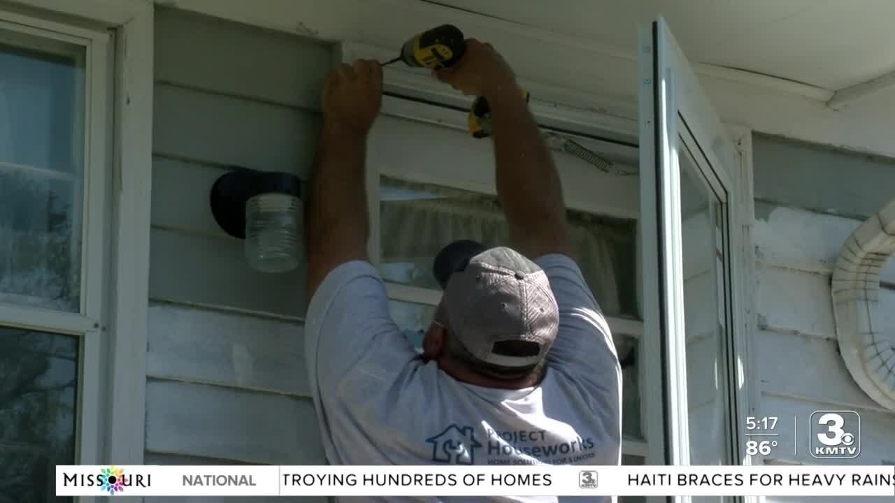 Elderly Omaha woman treated to free home repairs