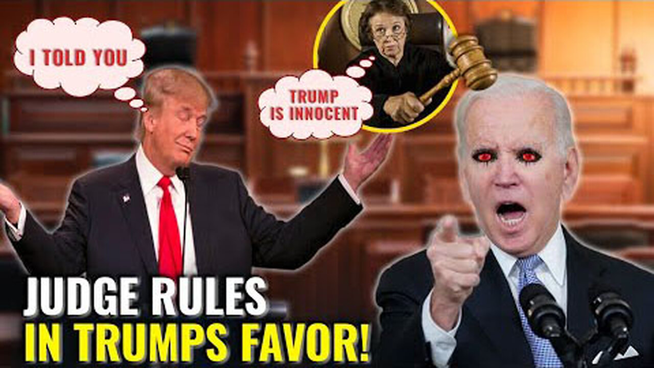 MORE BAD NEWS FOR THEM! | JUDGE RULES TRUMP CANNOT BE REMOVED!