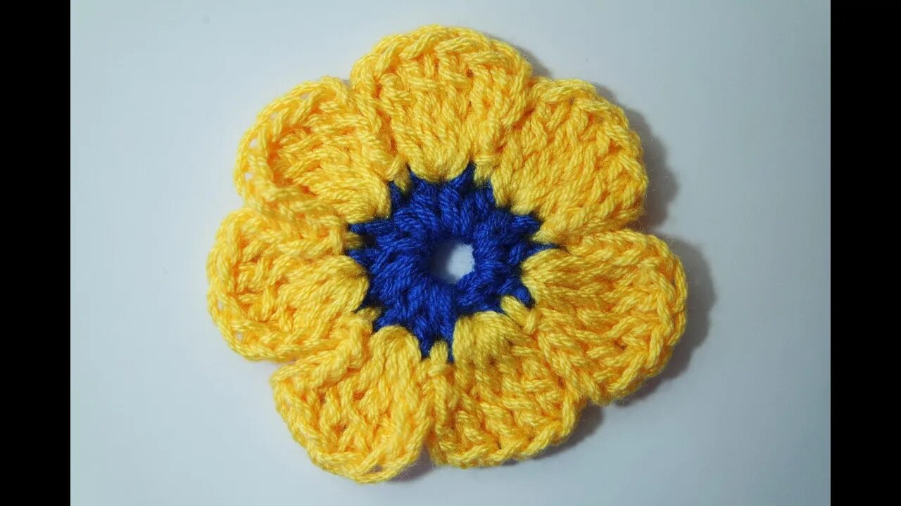 How to crochet flower free written pattern in description
