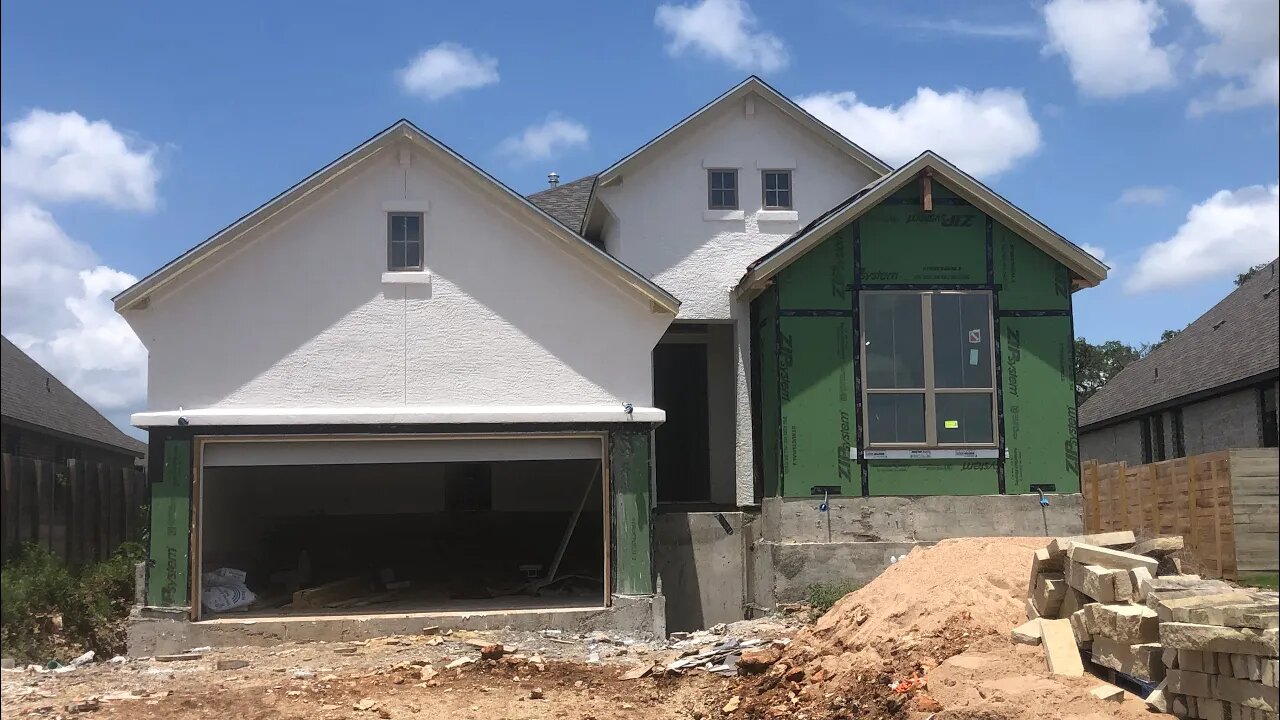 New Construction Follow Up tour, Monticello Homes, Dearborn Plan, New Braunfels Tx