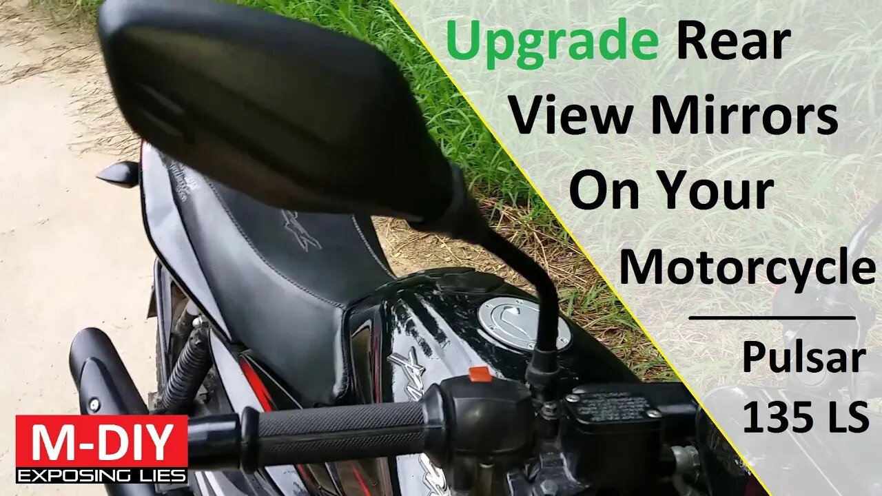 Upgrade Rear View Mirrors On Your Motorcycle!!! | Pulsar 135 LS [Hindi]