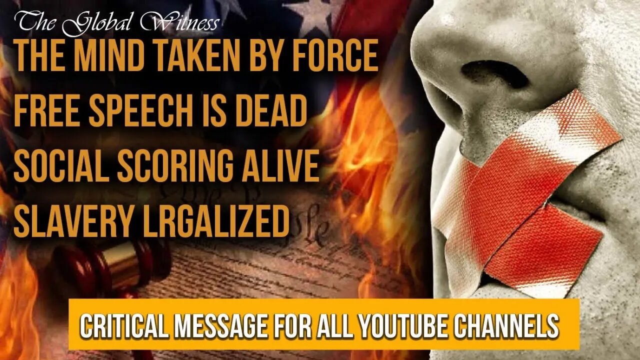 CRITICAL MESSAGE FOR ALL YOUTUBE CHANNELS -TAKEN BY FORCE